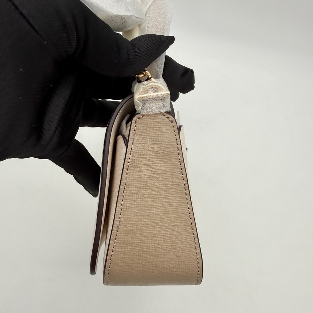 Kate Spade Devin Colorblocked Flap Chain Wallet Timeless Taupe Multi - Picture 5 of 16